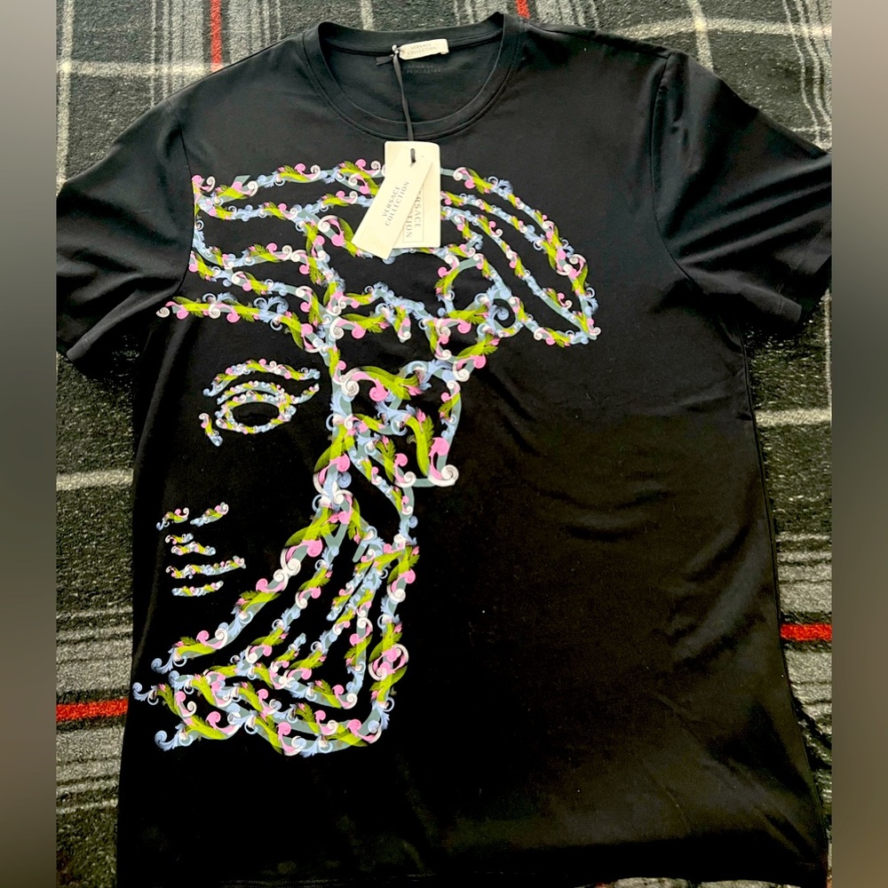 Black Versace Collection Tee Shirt